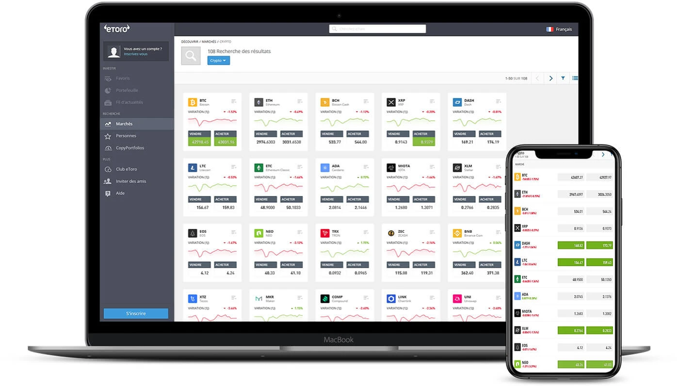 Appli Trader crypto monnaie