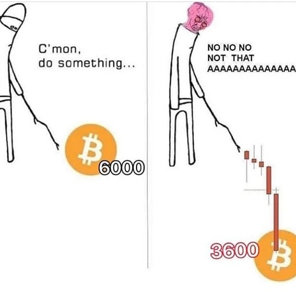 nustokite investuoti į bitcoin meme
