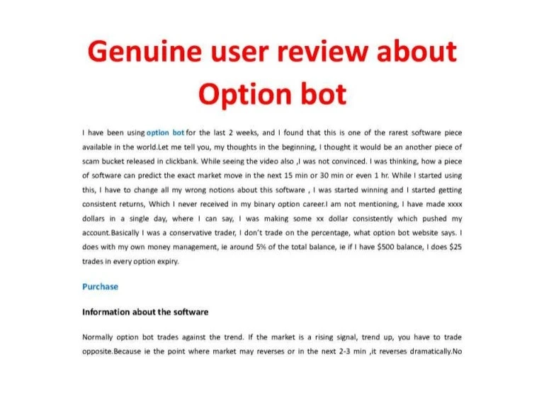 Optionbot apžvalga geriausi būdai investuoti bitcoin