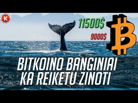 kaip banginiai veikia prekiaujant kriptovaliutomis)